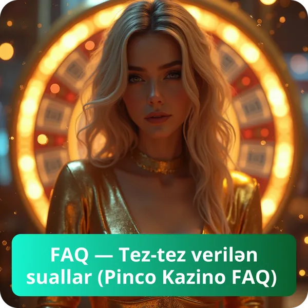 FAQ — Tez-tez verilən suallar (Pinco Kazino FAQ)